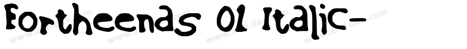 Fortheenas_01 Italic字体转换
